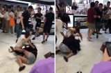 Hai nữ du khách TQ đánh nhau trước cửa hàng mỹ phẩm Hàn Quốc