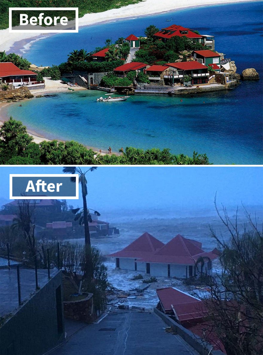 The Luxury Eden Rock Hotel On St Barts (Before And After Irma Damage)