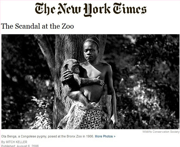 Câu chuyện Ota Benga đăng trên tờ New York Times