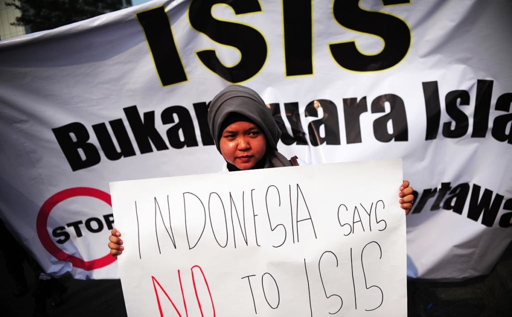 (WORLD SECTION) INDONESIA-JAKARTA-IS-JOURNALIST-RALLY