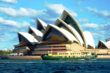 Opera House and ferry. Sydney