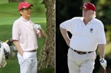 Trump va Abe danh golf