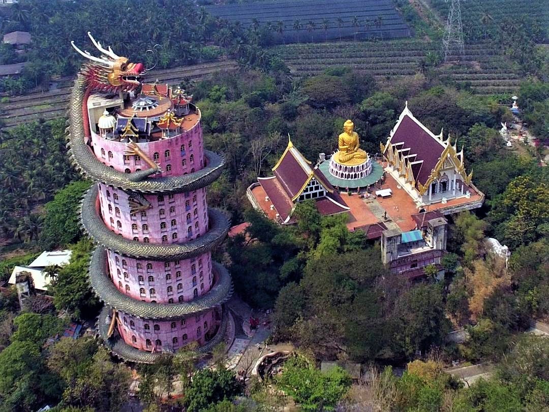 WatSamphran, Ngôi chùa màu hồng, Thái Lan, Ngôi chùa Wat Samphran 