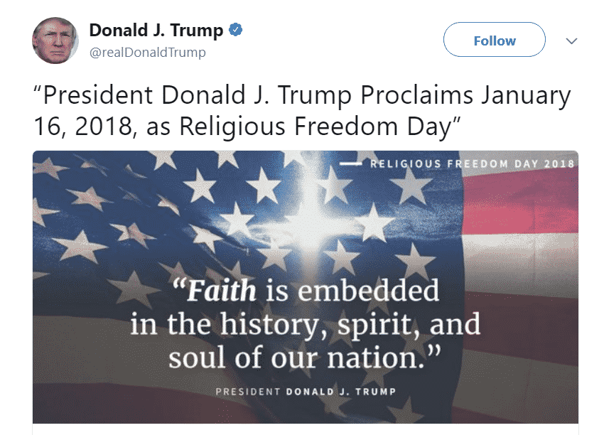 trump religious freedom