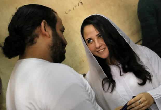 Aya Hijazi and her husband Mohamed Hassanein