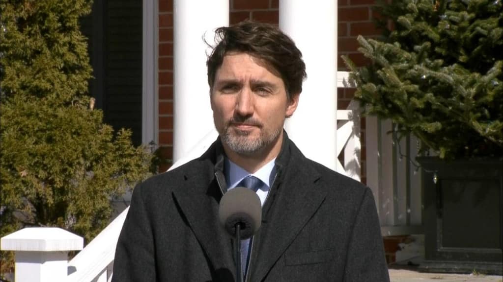 Thủ tướng Canada thông báo đóng cửa biên giới hôm 16/3. 