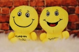 happy smilies plush toys cute