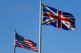Flags of UK and USA