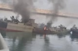 Tàu Iran bị trúng tên lửa khi đang tham gia tập trận hải quân tại Vịnh Oman hôm 9/5.