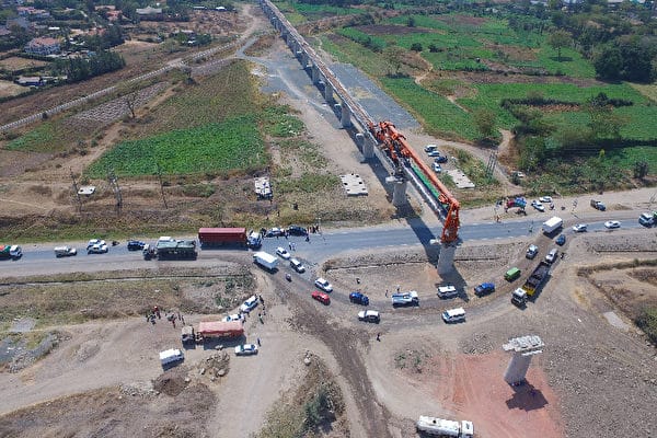 Athi River Super Bridge from above