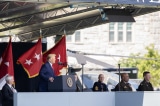 Tổng thống Donald Trump phát biểu trong lễ tốt nghiệp của hơn 1.000 học viên sĩ quan tại Học viên Quân sự West Point hôm 13/6.