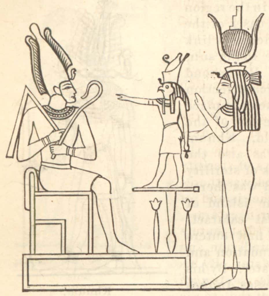 Osiris Horus Isis image