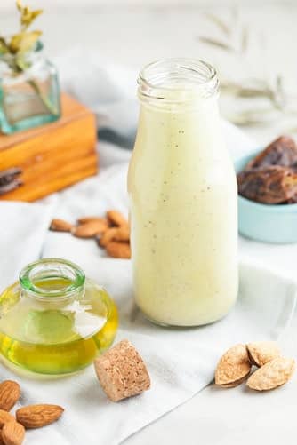 unplash almond milk image