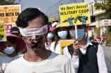 biểu tình myanmar