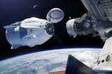 Video Tau SpaceX cap ben ISS o do cao 430 km 1