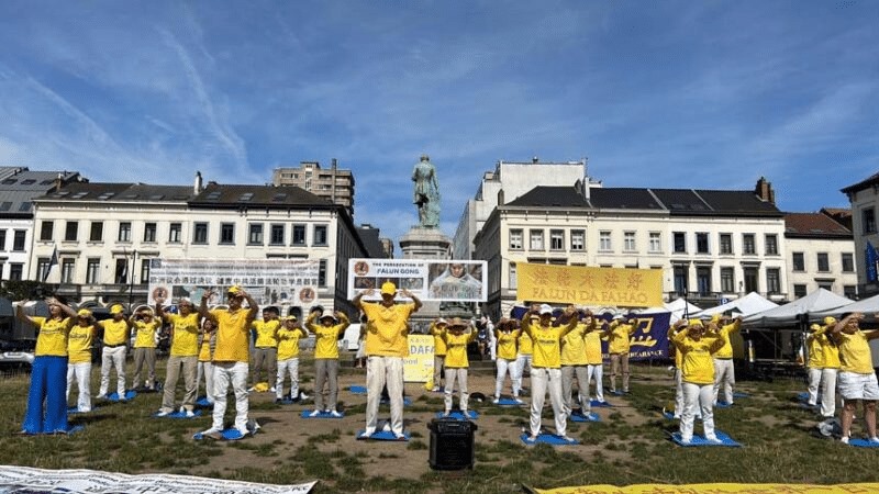 Người gây rối hoạt động phơi bày ĐCSTQ ở Bỉ: "Vì tôi không biết sự thật"