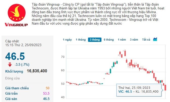 vingroup vinfast VIC co phieu Vingroup