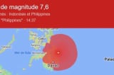 Động đất 7,6 độ richter ngoài khơi Philippines, cảnh báo sóng thần được đưa ra