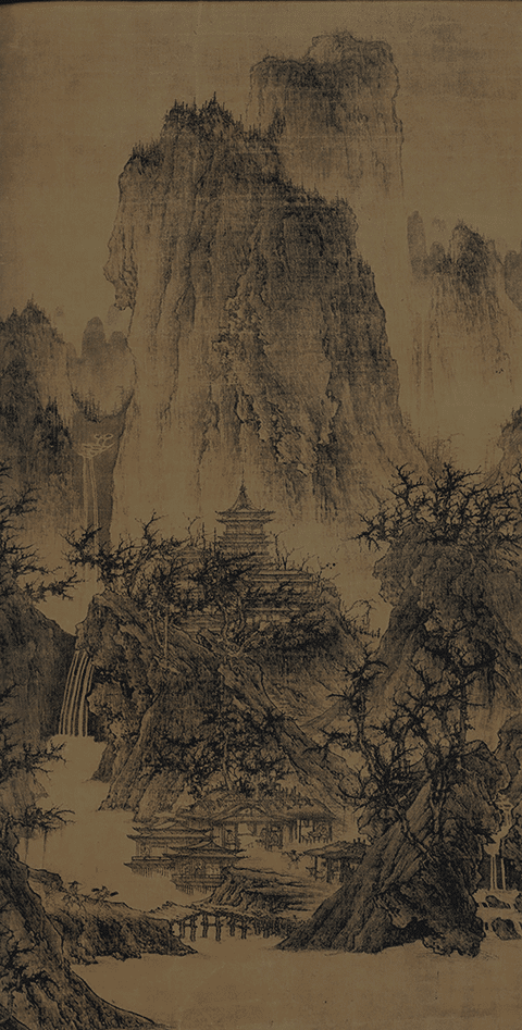 LÝ THÀNH. Tình loan tiêu tự đồ. Mực và màu nhạt trên lụa. 111,76 × 55,88 cm. Bảo tàng nghệ thuật Nelson-Atkins.