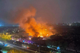 Hải Dương: 1.000 m2 nhà xưởng công ty bao bì bốc cháy dữ dội
