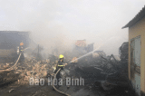 Hòa Bình: Cháy chợ trung tâm huyện Yên Thủy