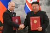 Tổng thống Putin và Chủ tịch Kim ký hiệp định phòng thủ chung Nga-Triều